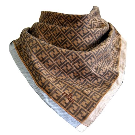 fendi scarf noir|Fendi vintage scarf.